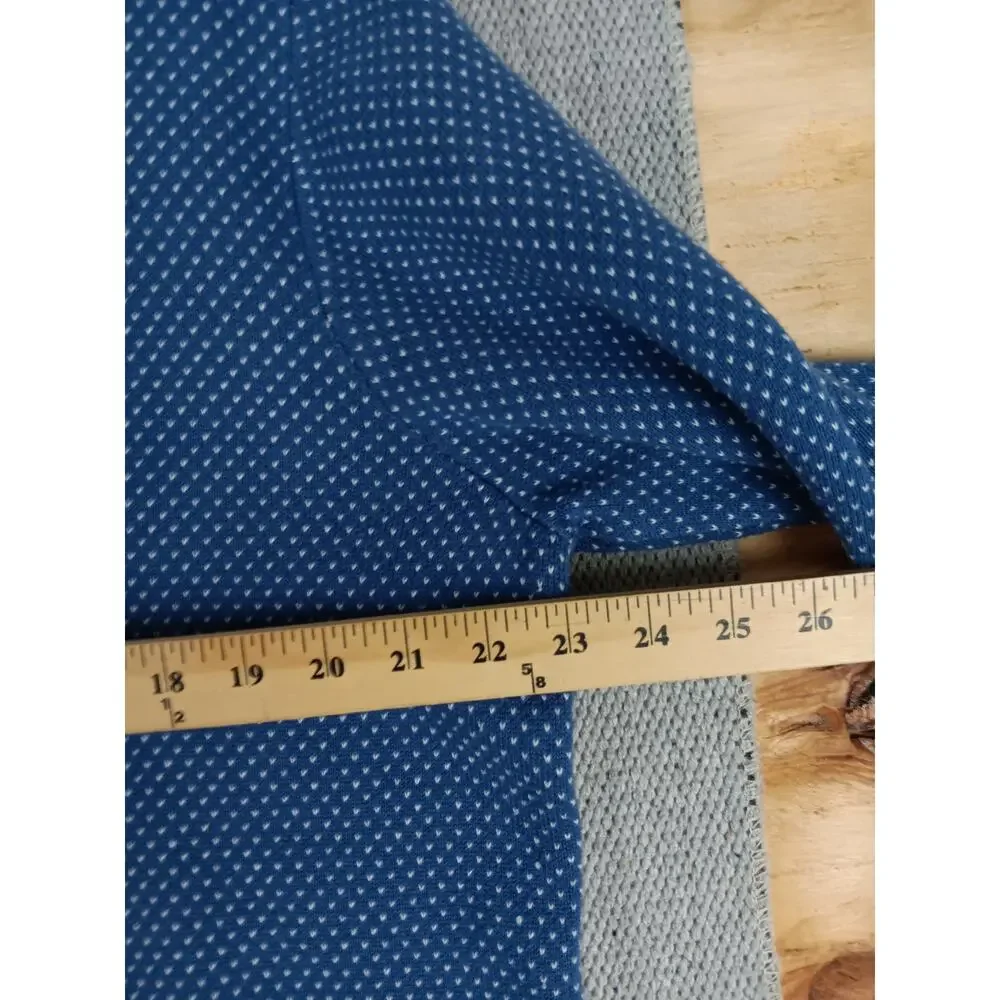 Vineyard Vines Quarter Zip Knit Sweater Mens‎ Large Blue Repeating Anchors